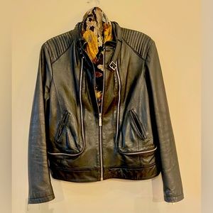 Women’s Leather Moto Jacket XL Vince Camuto